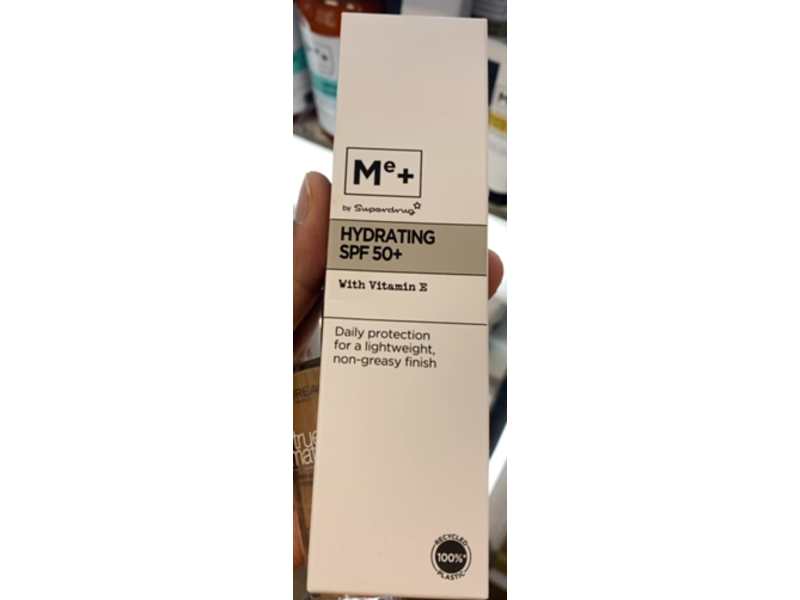 Me+ Superdrug Hydrating Daily Protector, SPF 50+, 50 mL
