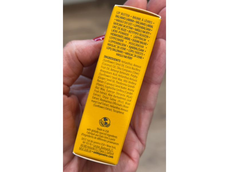 Sol De Janeiro Brazilian Kiss Capuacu Lip Butter, Caramelized Vanilla, 0.21 oz/6.2 g