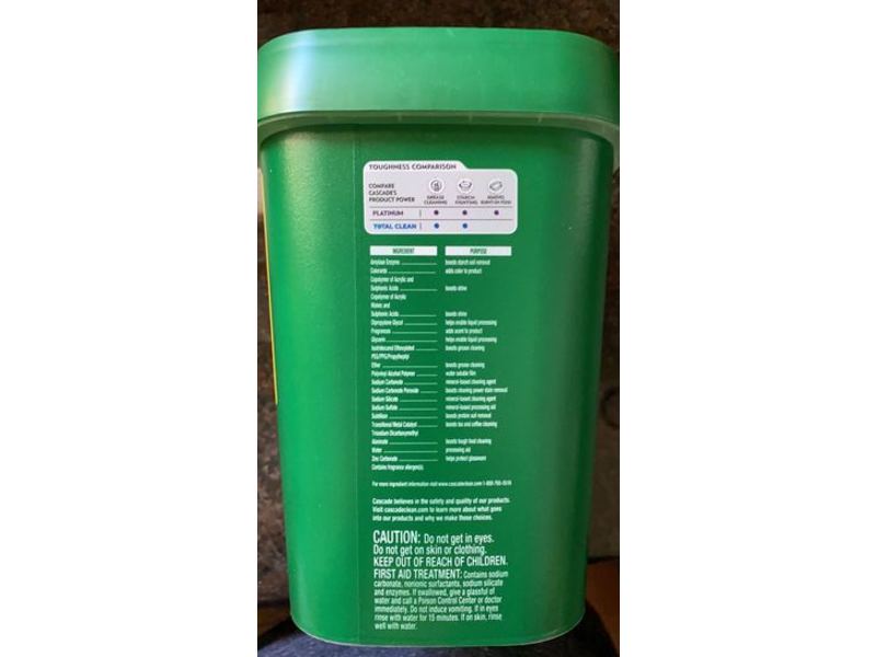 Cascade Total Clean ActionPacs, Fresh Scent, 57.0 oz/1.61 kg, 105 Pacs