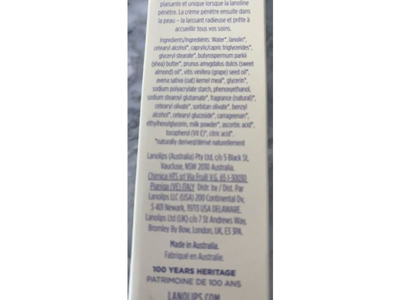 Lanolips Face Base Vitamin E Day Cream, 2.02 fl oz/60 mL