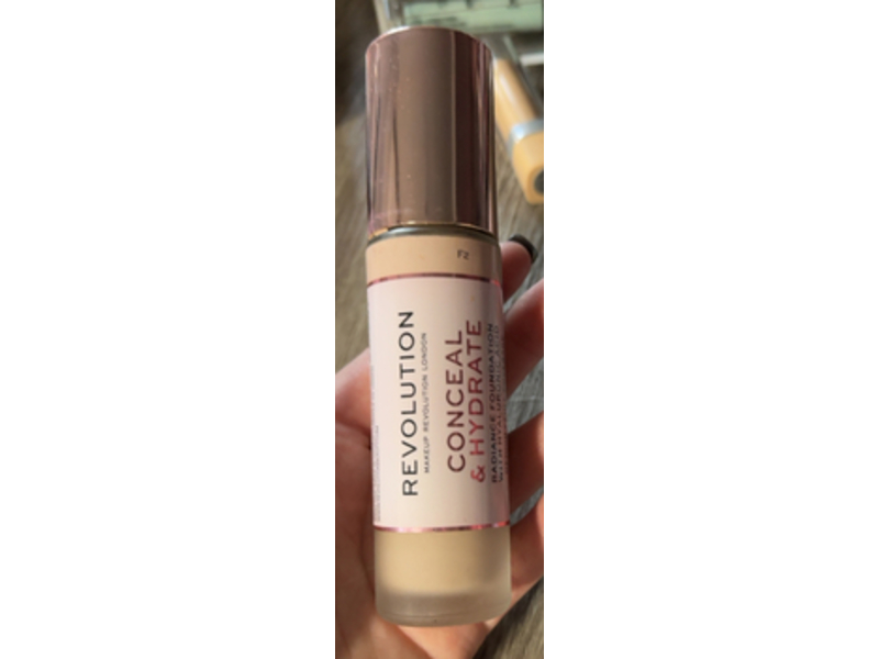 Revolution Conceal & Hydrate Radiance Foundation, F2, 0.7 fl oz/23 mL