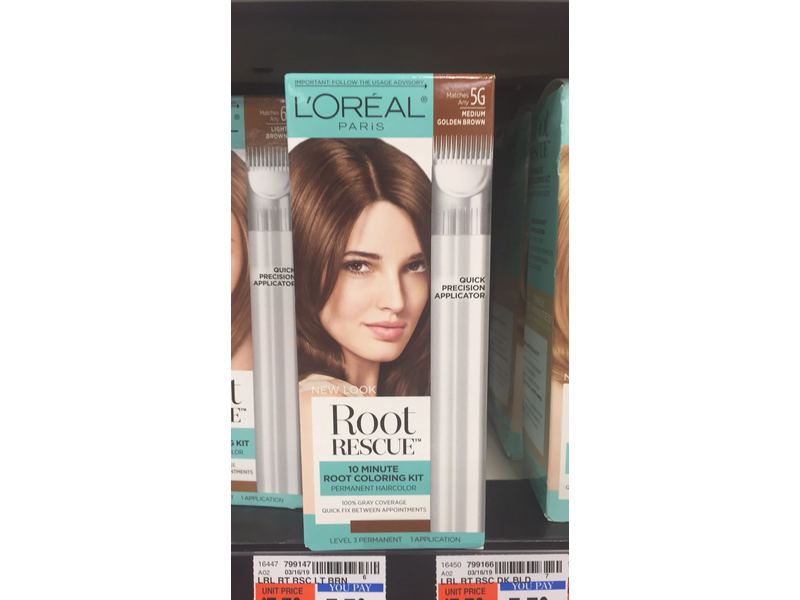 L'Oreal Paris Root Rescue, Medium Golden Brown, 1 applicatio