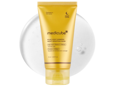 Medicube Kojic Acid Turmeric Night Wrapping Mask, 2.53 fl oz/75 mL