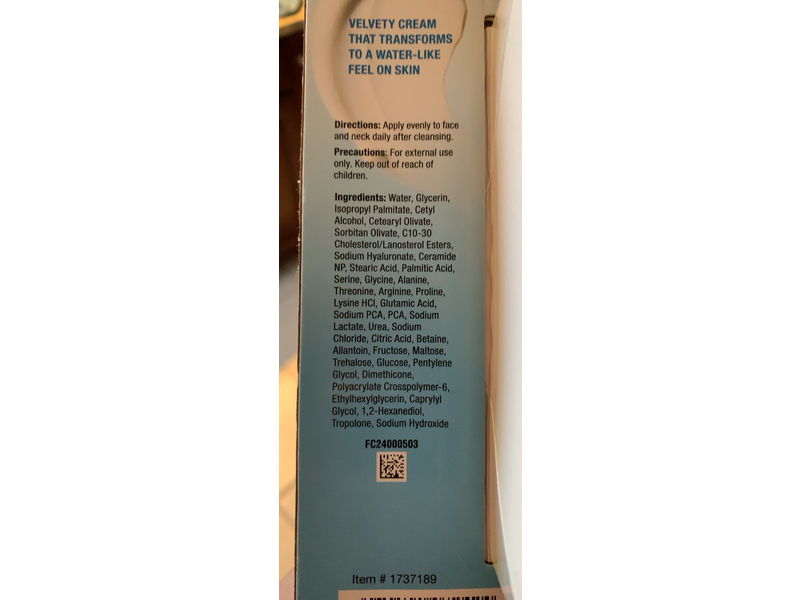 Neutrogena Hydro Boost Water Cream+, 1.7 fl oz/50 mL, Pack Of 2