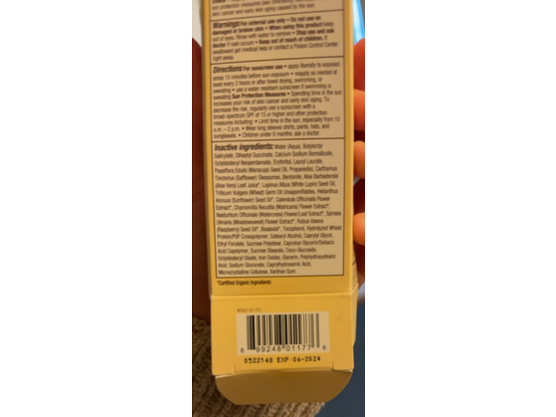 Babo Botanicals Daily Sheer Fluid Tinted Mineral Sunscreen Lotion, Fragrance Free, SPF 50, 1.7 fl oz/50 mL