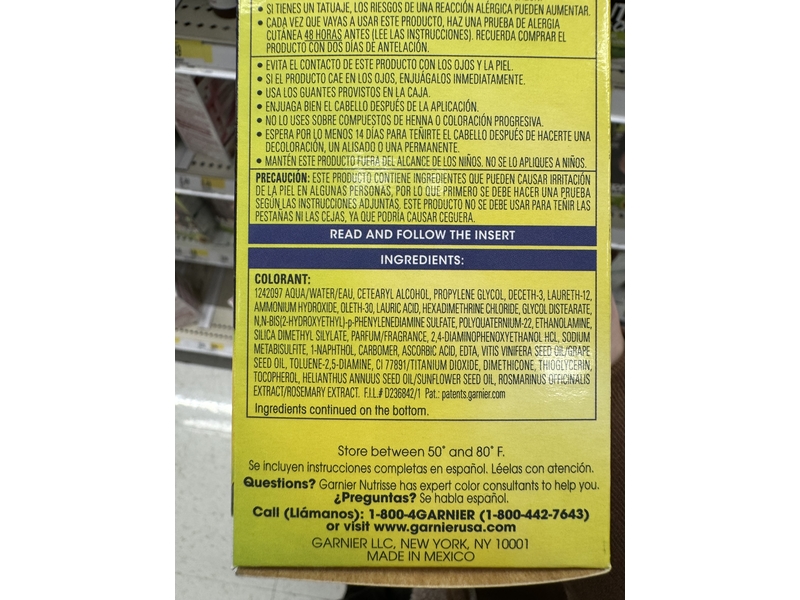 Garnier Nutrisse Ultra Nourishing Permanent Hair Color Creme, IN2 Blue Curaçao, 1 Application