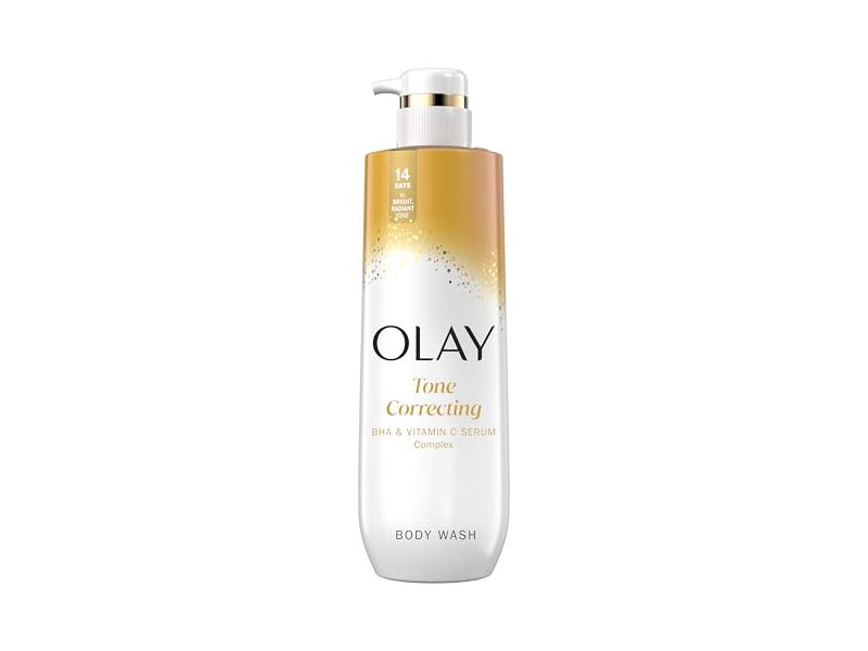 Olay Tone Correcting Body Wash, Bha & Vitamin C Serum Complex, 20 fl oz/591 mL