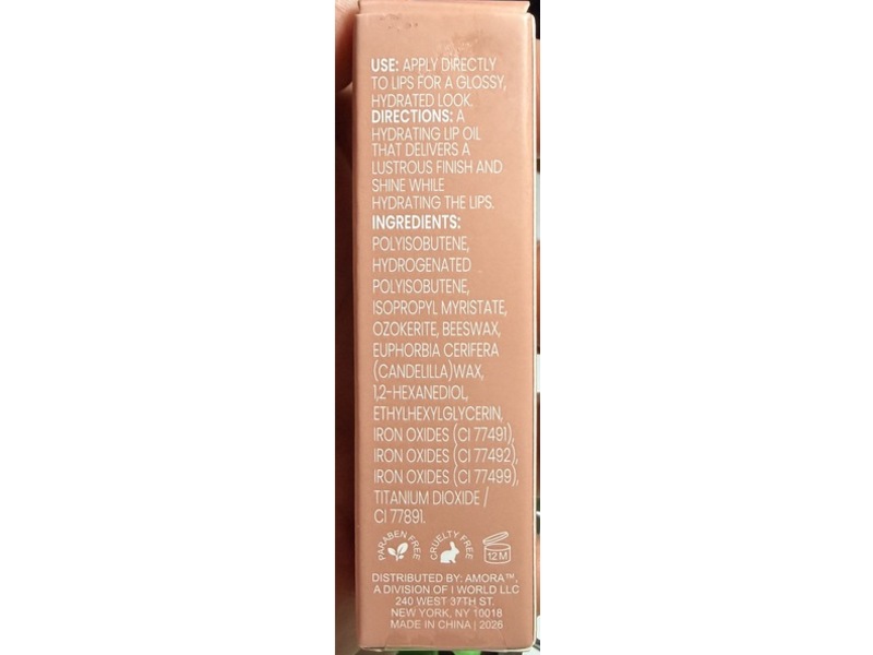 Lazy Days Halo Lip Oil, Toasted Beige, 0.07 fl oz/2.2 mL