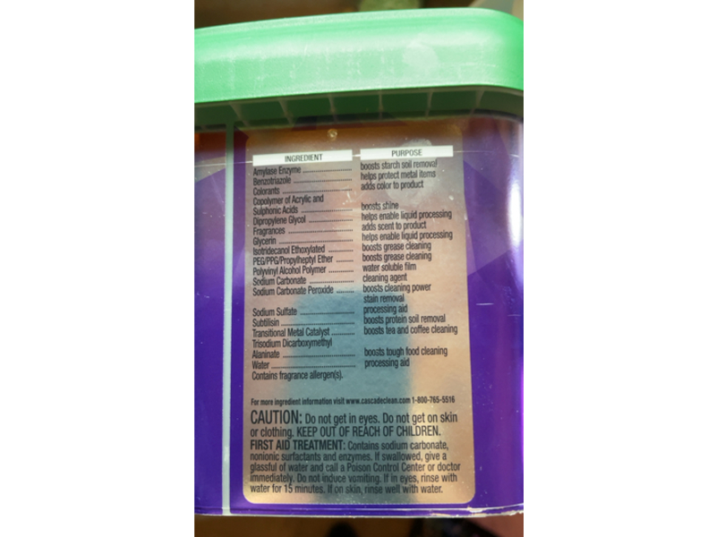 Cascade Platinum Plus ActionPacs, Fresh Scent, 20.7 oz/589 g, 38 Pacs