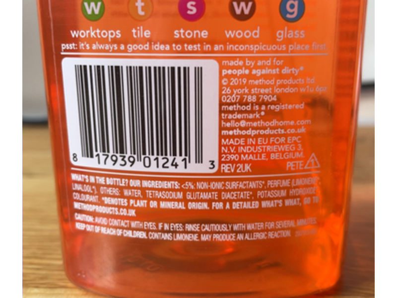 Method Daily Kitchen Non-Toxic Surface Cleaner, 828 mL