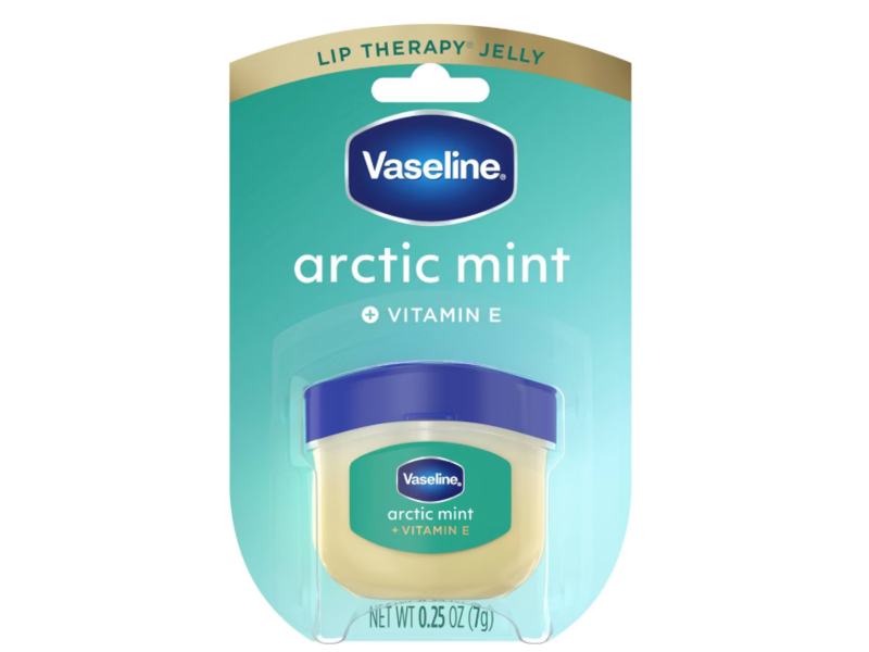 Vaseline Lip Therapy Jelly, Arctic Mint, 0.25 oz/7 g