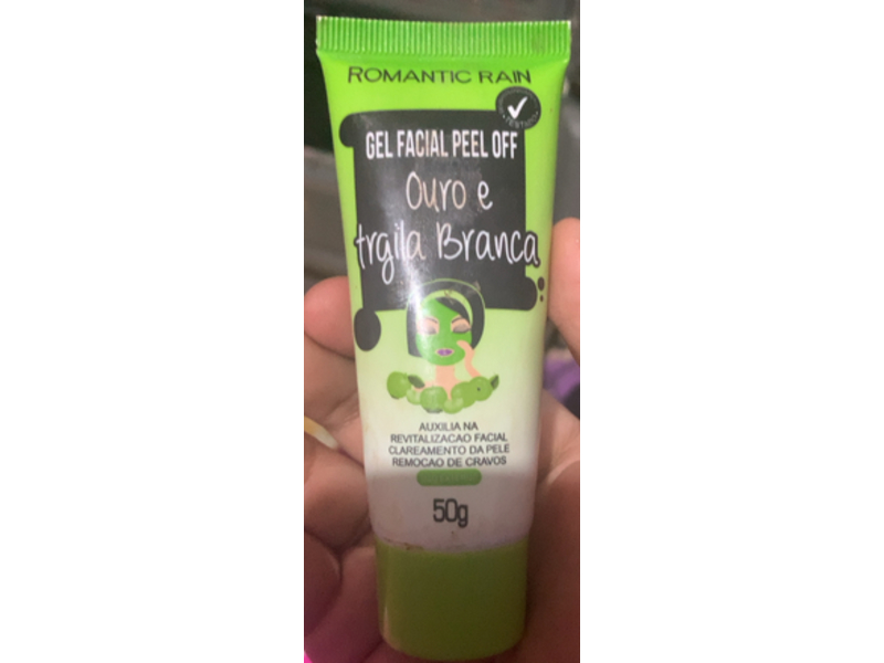 Romantic Rain Gel Facial Peel Off, Gold & White Clay, 50 g