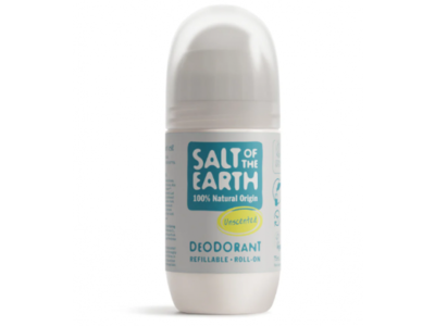 Salt Of The Earth Deodorant Roll-On, Unscented, 2.53 fl oz/75 mL