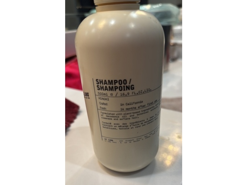 Le Labo Shampoo Hinoki, 16.9 fl oz/500 mL
