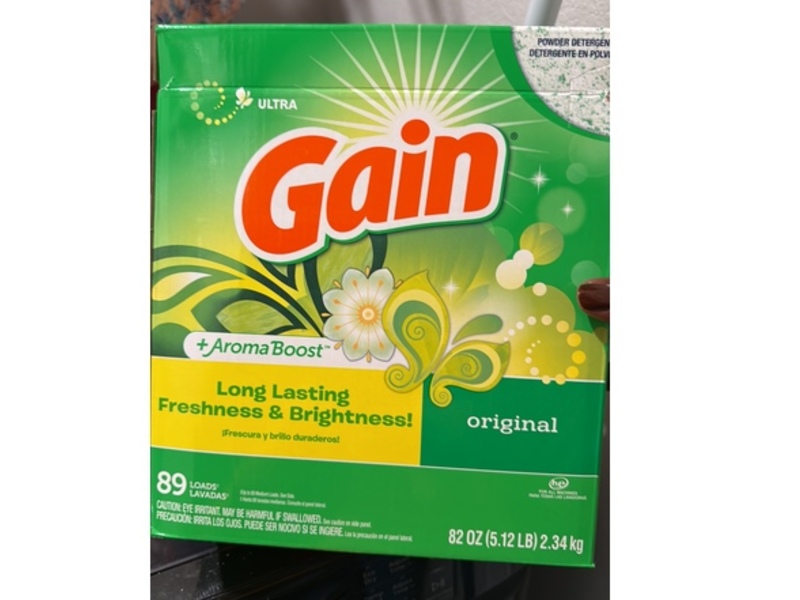 Gain Ultra +Aroma Boost Powder Laundry Detergent, Original Scent, 89 Loads, 82 oz//2.34 kg