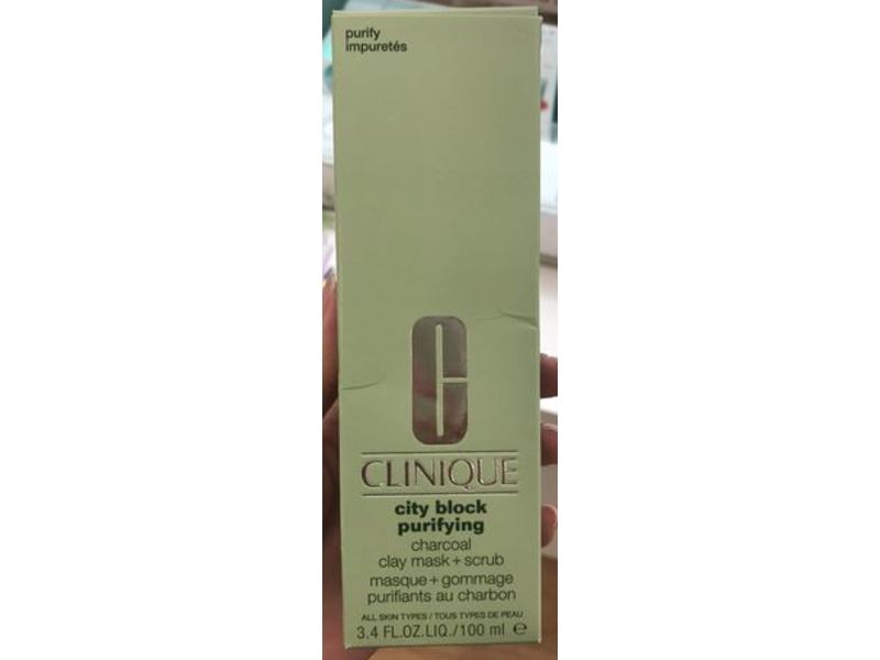 Clinique City Block Purifying Charcoal Clay Mask + Scrub, 3.4 fl oz