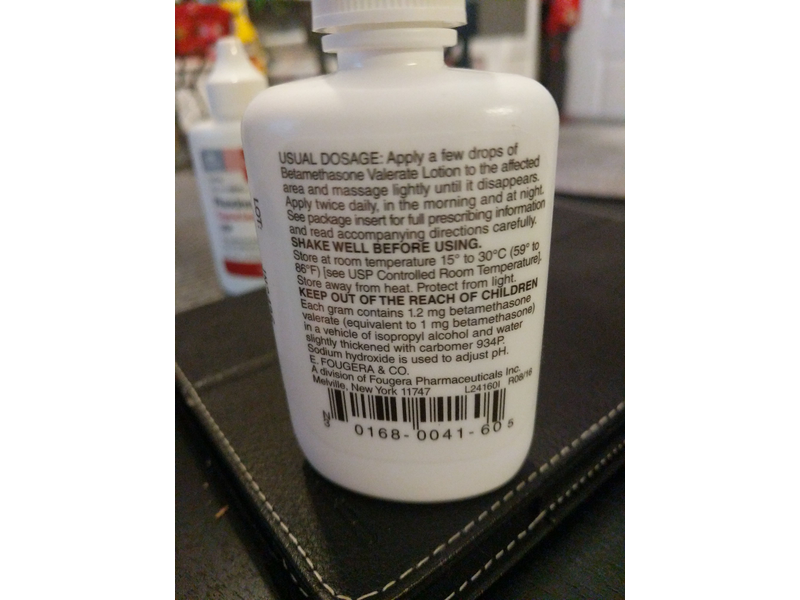 Betamethasone Valerate Lotion USP, 0.1%, 60 mL Fougera (RX)
