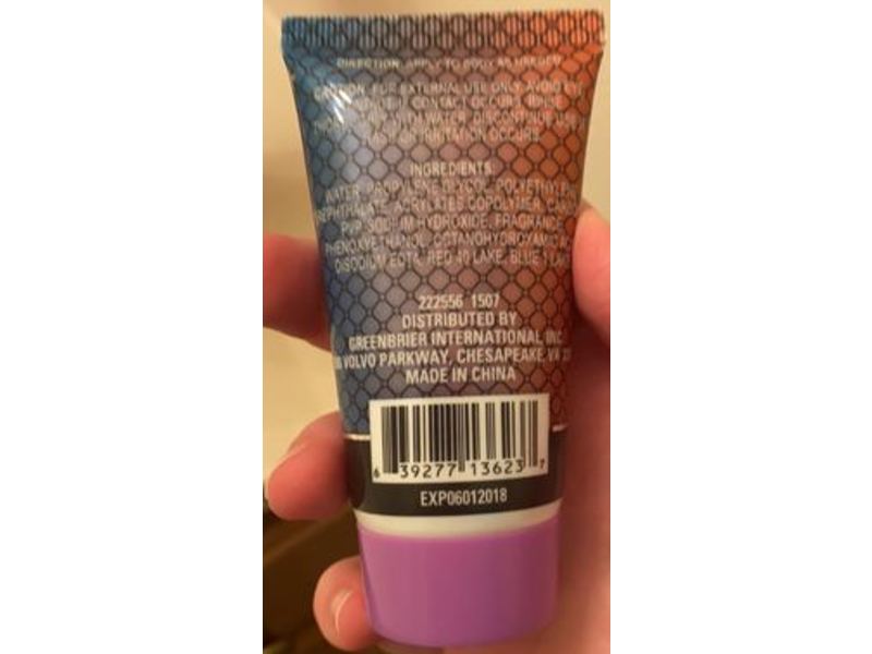 Greenbrier International Glitter Body Gel, Lavender Scented, 1.76 oz/50 g
