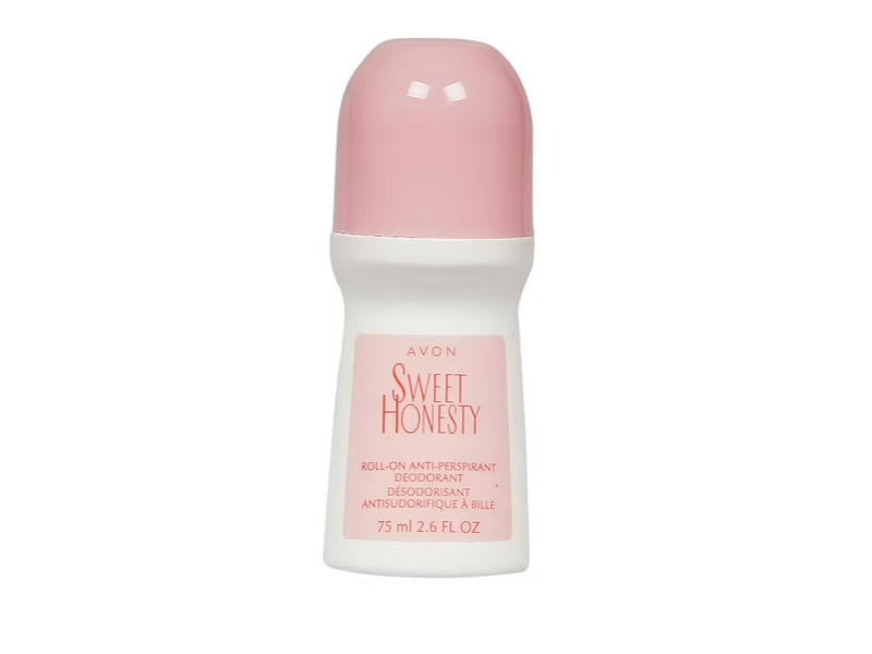 Avon Roll On Anti Perspirant Deodorant, Sweet Honesty, 2.6 fl oz/75 mL, Pack Of 12