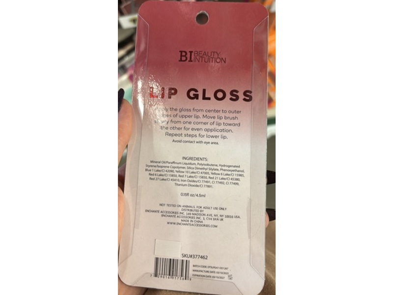 Beauty Intuition Lip Gloss, Dusty Rose, 0.15 fl oz/4.5 mL