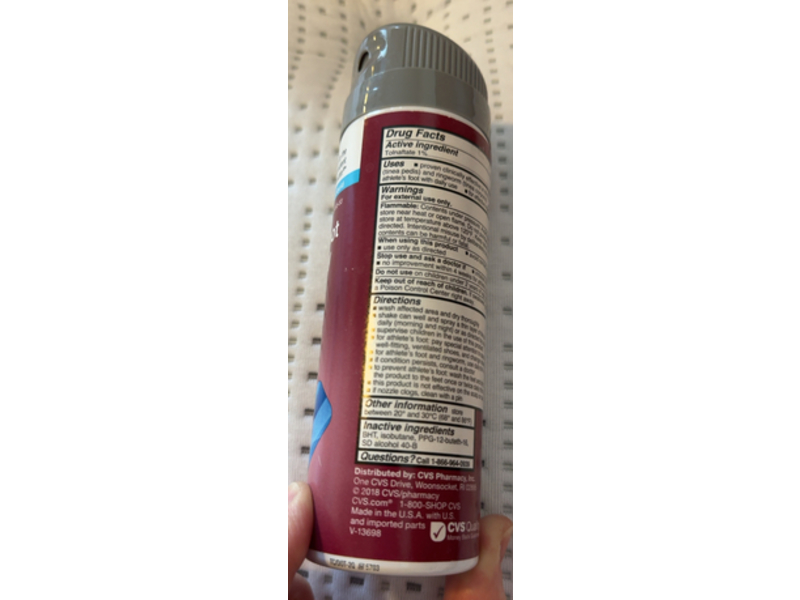 CVS Health Antifungal Athlete's Foot Liquid Spray, Tolnaftate 1%, 5.3 oz/150 g