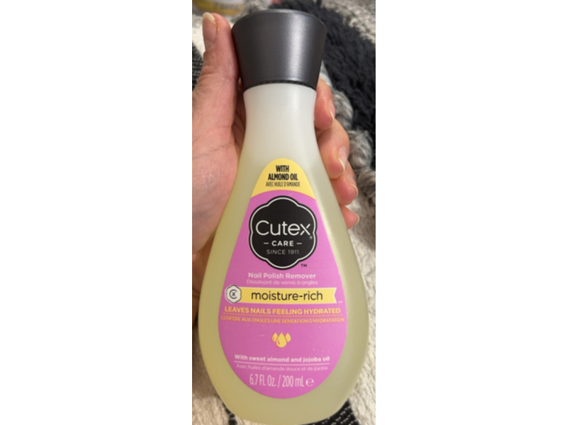 Cutex Moisture-Rich Nail Polish Remover, Sweet Almond Oil, 6.7 fl oz/200 mL