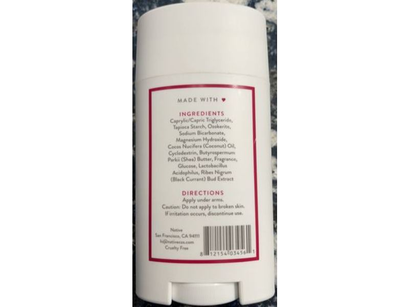 Native Deodorant, Cherry & Vanilla Macaron, 2.65 oz/75 g