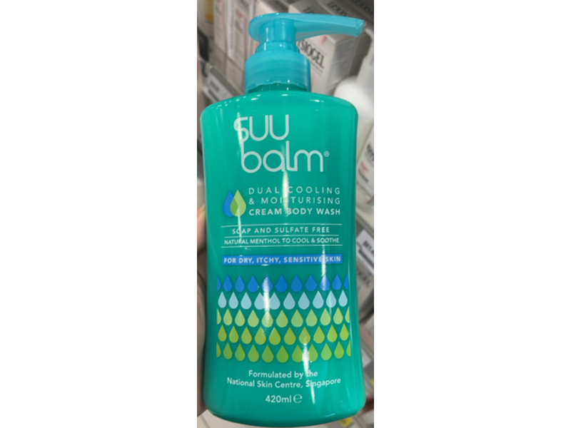 Suu Balm Dual Cooling & Moisturising Cream Body Wash, 420 mL