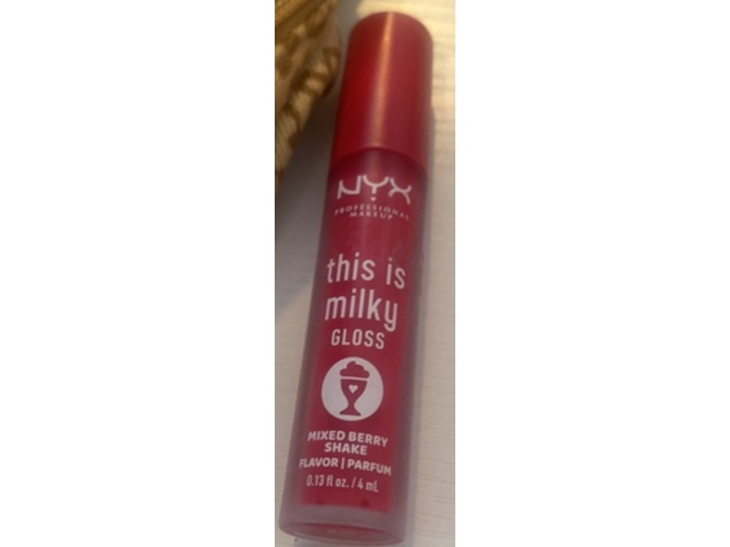 NYX Professional Makeup This Is Milky Lip Gloss, Mixed Berry Shake, 0.13 fl oz/4 mL
