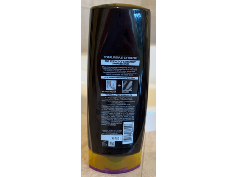 L'Oreal Paris Elvive Total Repair Extreme Renewing Conditioner, Wheat Protein + Ceramide, 20 fl oz/591 mL