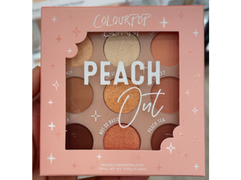 ColourPop Pressed Powder Eyeshadow Palette, Peach Out, 0.30 oz/9 g
