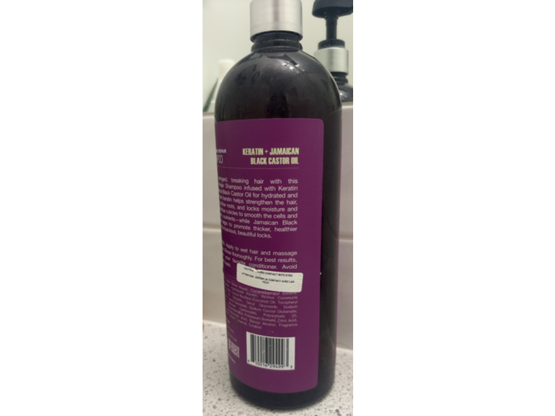 Pierre's Apothecary Intensive Repair Shampoo, Keratin + Jamaican Black Castor Oil, 32 fl oz/946 mL