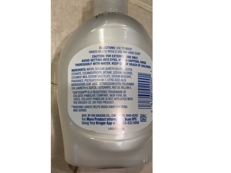 Kroger Moisturizers Hand Soap, Aloe Vera, 7.5 fl oz/221 mL
