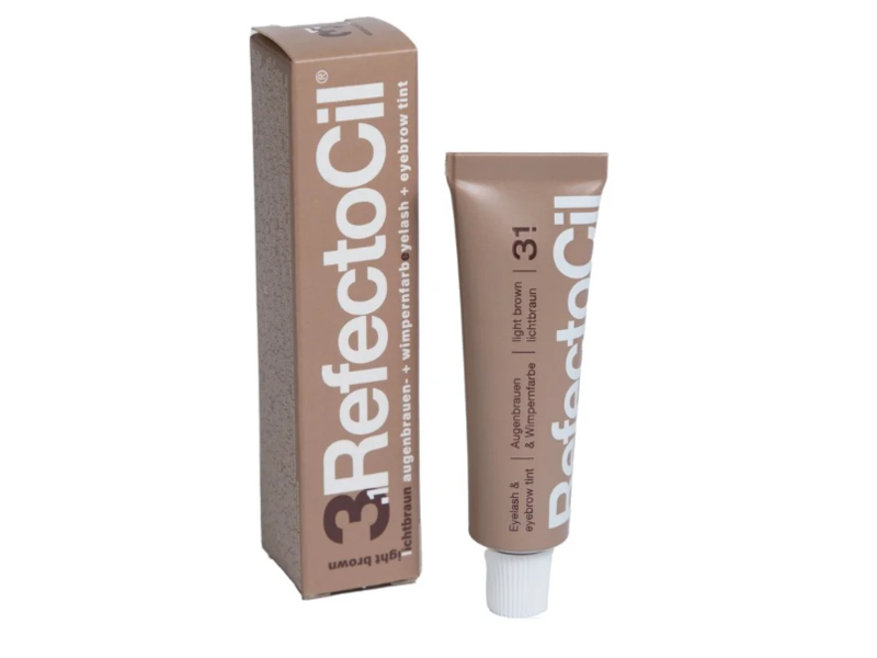 RefectoCil Eyelash + Eyebrow Tint, Light Brown 3.1, 15 mL