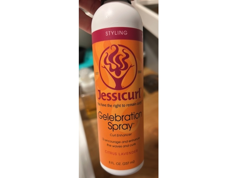 Jessicurl Styling Gelebration Spray Curl Enhancer, Citrus Lavender, 8 fl oz/237 mL