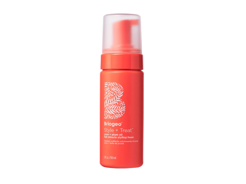 Briogeo Style+Treat Full Miracle Styling Foam, Yuzu+Plum Oil, 5 fl oz/150 mL