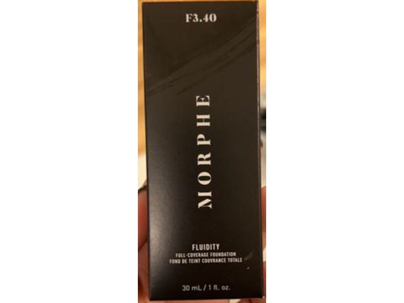 Morphe Fluidity Full-Coverage Foundation, F3.40, 1 fl oz/30 mL