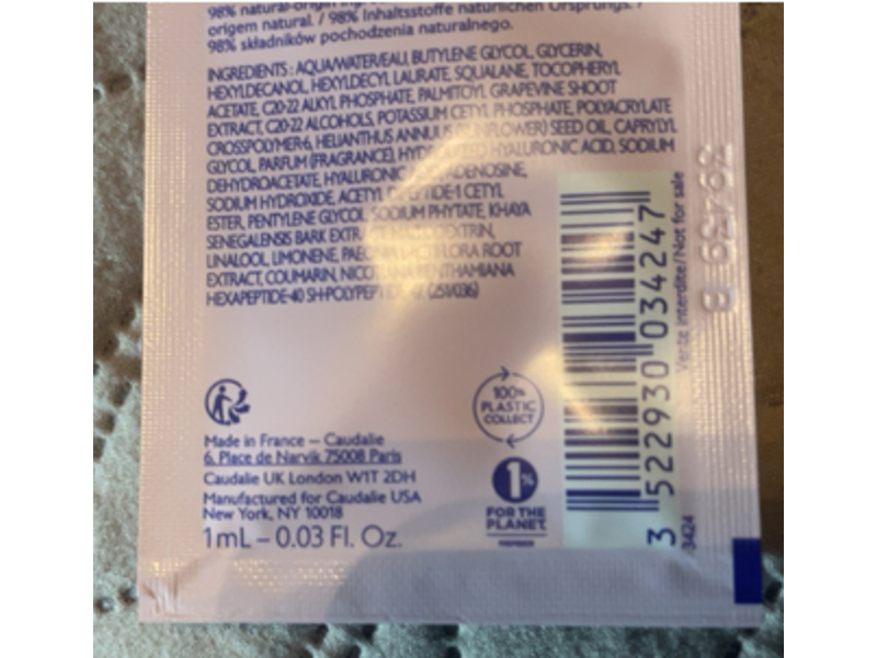 Caudalie Resveratrol - Lift Instant Firming Serum, 0.03 floz/1 mL