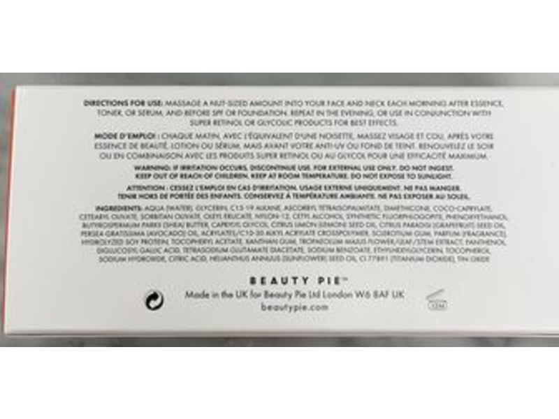 Beauty Pie Super Dose Oxygen Boosting Moisturizer, Vitamin C, 1.69 fl oz/50 mL