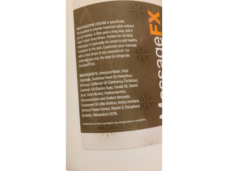 Massage FX Massage Cream, 128 fl oz/3.78 L