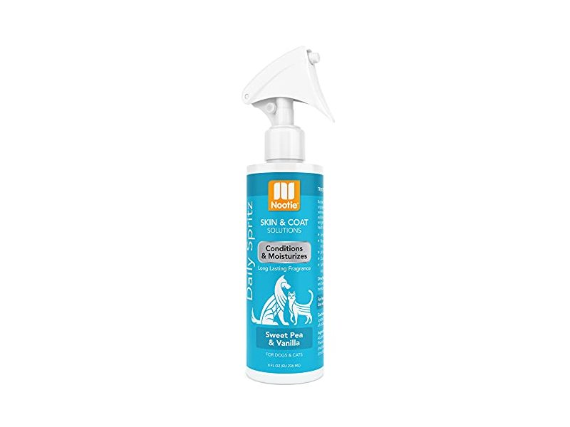 Nootie Skin & Coat Solutions Daily Spritz Conditions & Moisturizes, Sweet Pea & Vanilla, 8 fl oz/236 mL