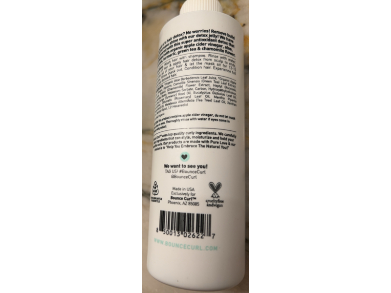 Bounce Curl Purifying Hair & Scalp Mask, Turmeric, 8 fl oz/237 mL