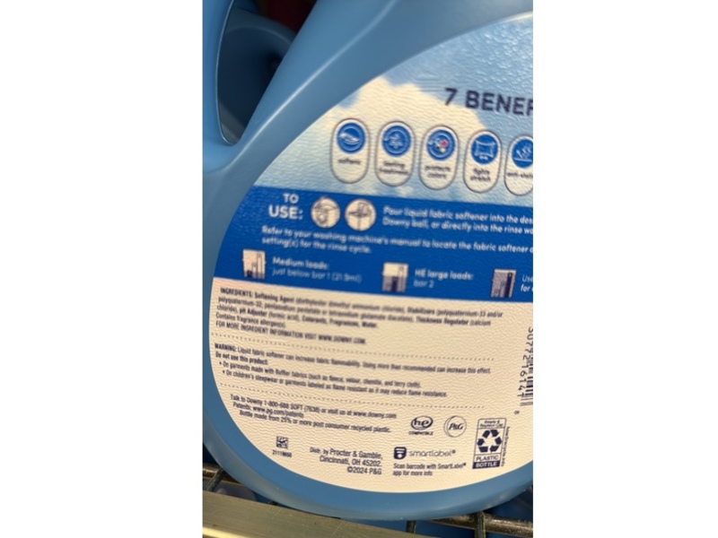 Downy Soft Clean Breeze Fabric Softner, Soft & Fresh, 100 fl oz/2.98 L