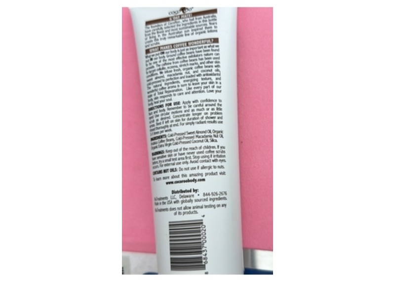 CocoRoo Total Rejavanation Body Scrub, Coffee, 8 fl oz/236 mL
