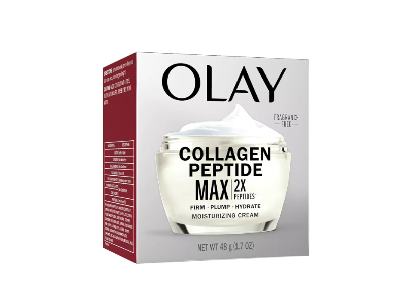 Olay Regenerist Collagen Peptide 24 Max Hydrating Moisturizer, Fragrance Free, 1.7 oz/48 g