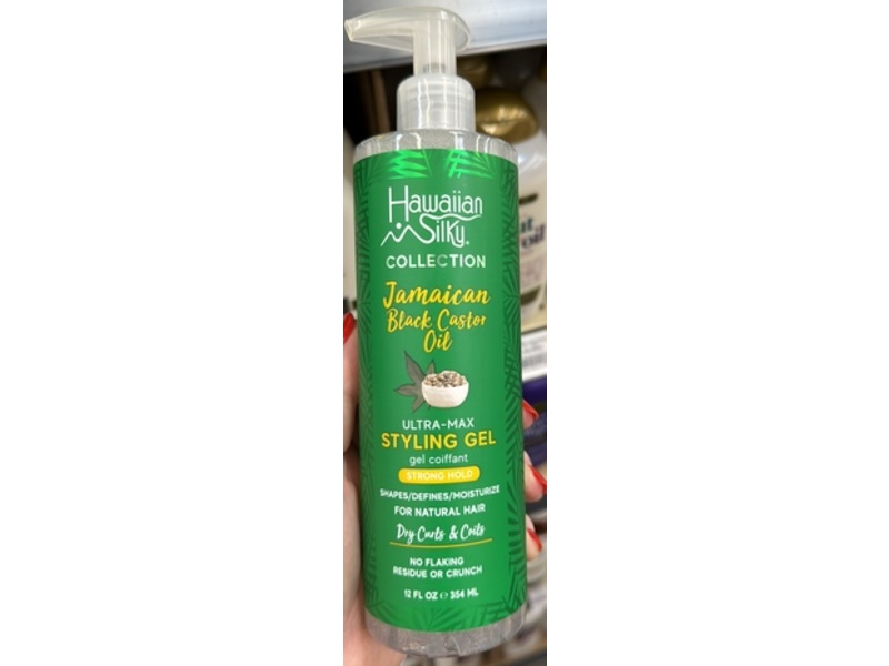 Hawaiian Silky Ultra Max Styling Gel, Jamaican Black Castor Oil, 12 fl oz/354 mL