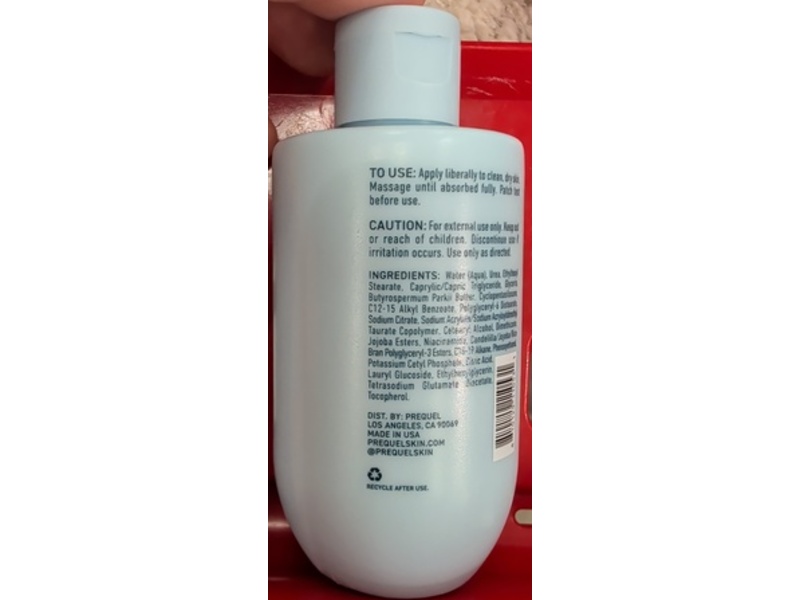 Prequel Face Moisturizing Milk, 10% Urea, 3.4 fl oz/100 mL