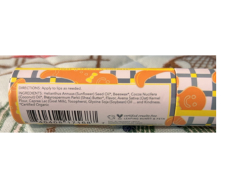 Beekman 1802 Goat Milk Lip Balm, Ginger Cream Cookie, 0.15 oz/4.2 g