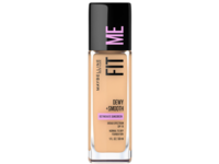 Maybelline New York Fit Me Dewy + Smooth Foundation, SPF 18, 128 Warm Nude, 1 fl oz/30 mL - thumbnail 1