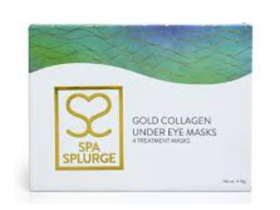 Spa Splurge Gold Collagen Under Eye Mask, 4 g, 4 Count